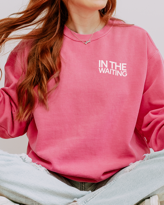 In the Waiting Crewneck Sweatshirt: Ecclesiastes 3:1-8