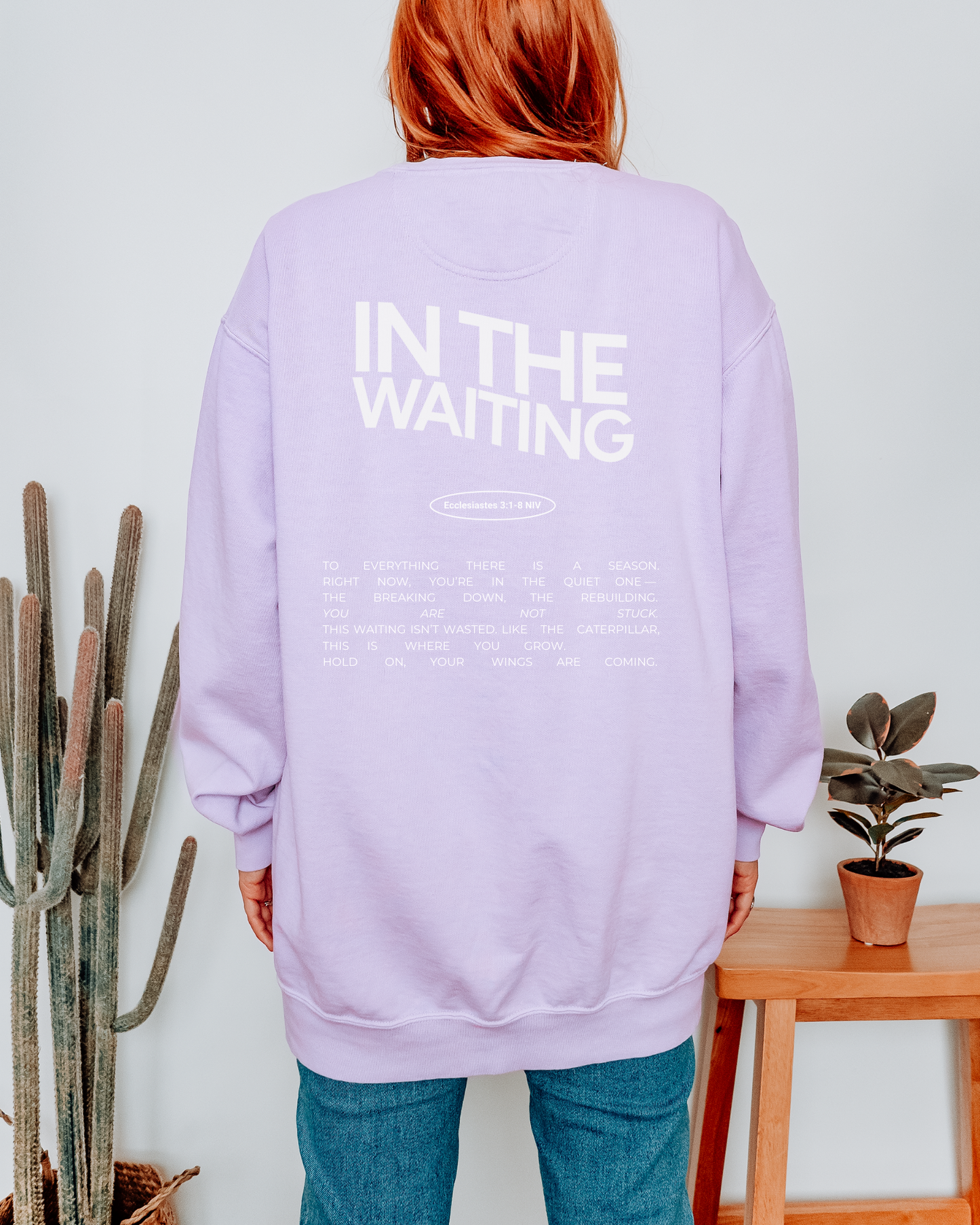 In the Waiting Crewneck Sweatshirt: Ecclesiastes 3:1-8